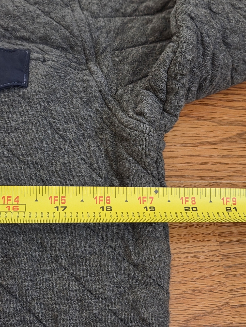 Patagonia Mens M Gray Quilted Snap-T Pullover Organic Cotton Outdoor Sweater - Picture 8 of 12